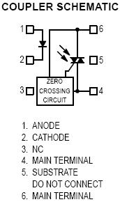 MOC3041 pinout